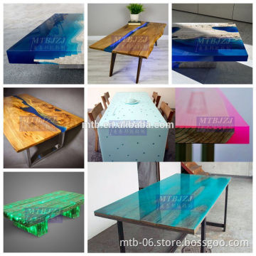 High Gloss Crystal Epoxy Resin Casting for Table